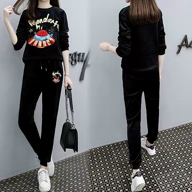 Set Nhung Họa Tiết Nón Đính Kim Sa - BTN81